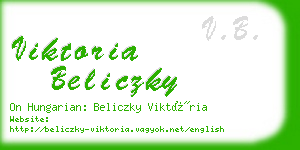 viktoria beliczky business card